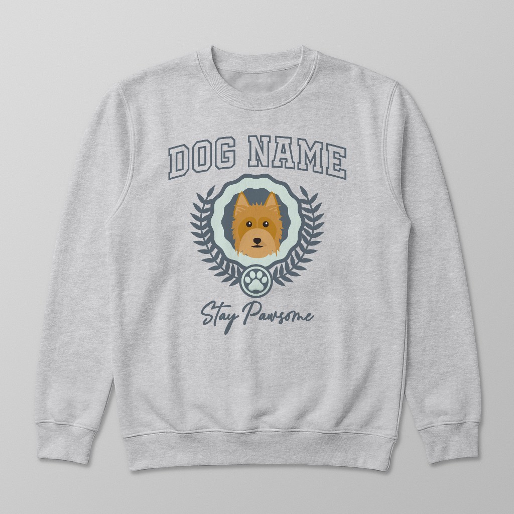Stay Pawsome: Personalized {breedFullName} Sweatshirt