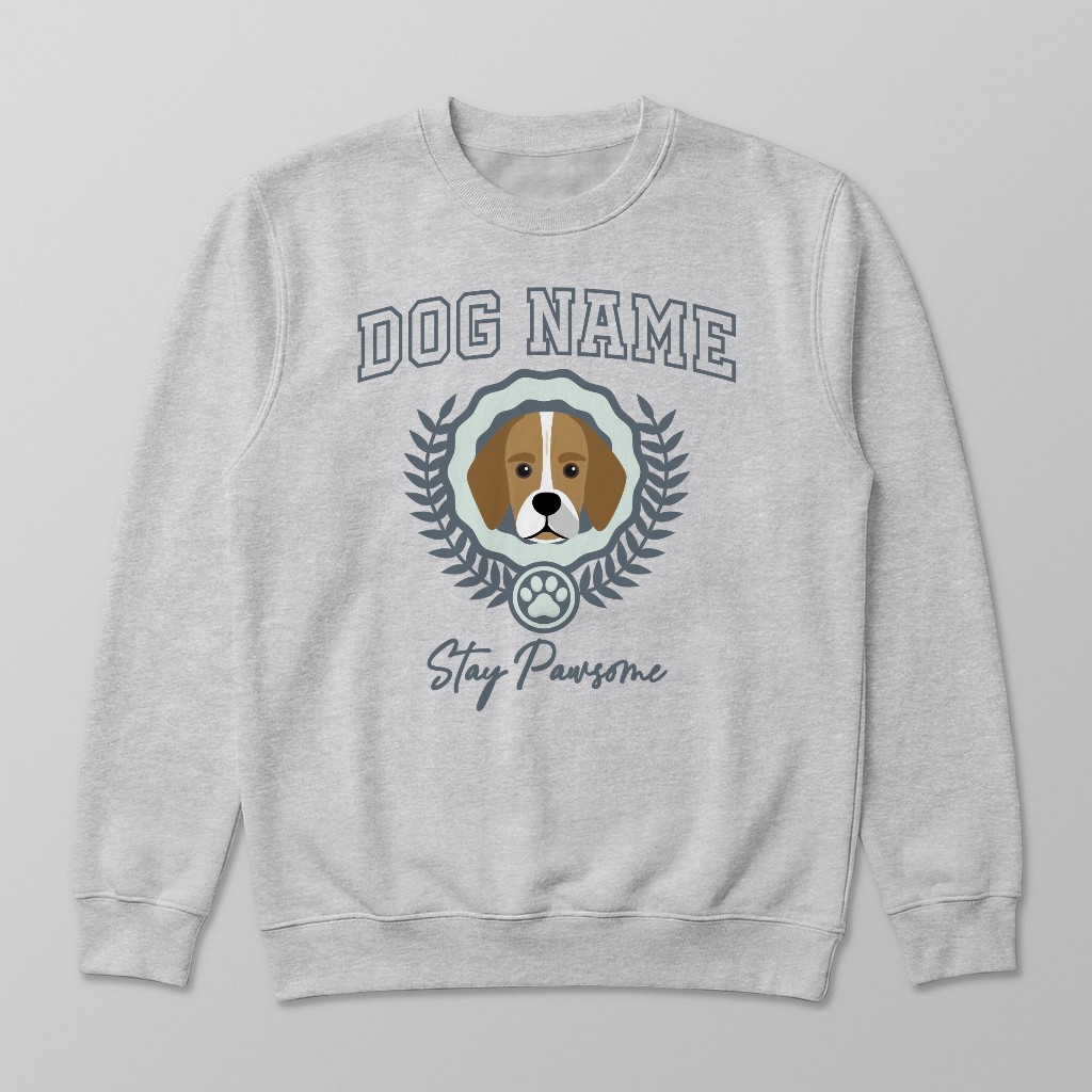 Stay Pawsome: Personalized {breedFullName} Sweatshirt