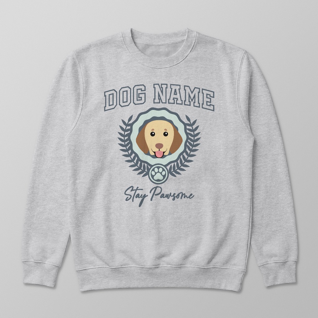 Stay Pawsome: Personalised {breedFullName} Sweatshirt