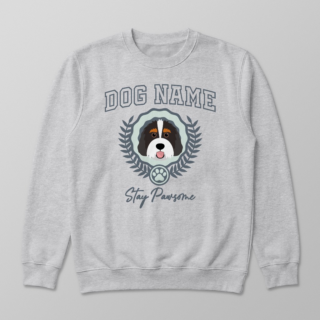 Stay Pawsome: Personalized {breedFullName} Sweatshirt