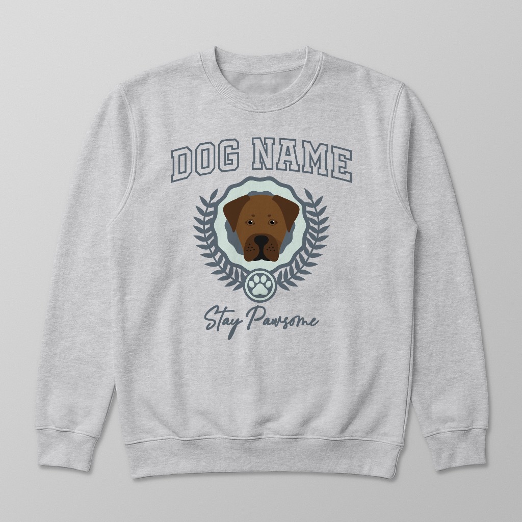 Stay Pawsome: Personalized {breedFullName} Sweatshirt
