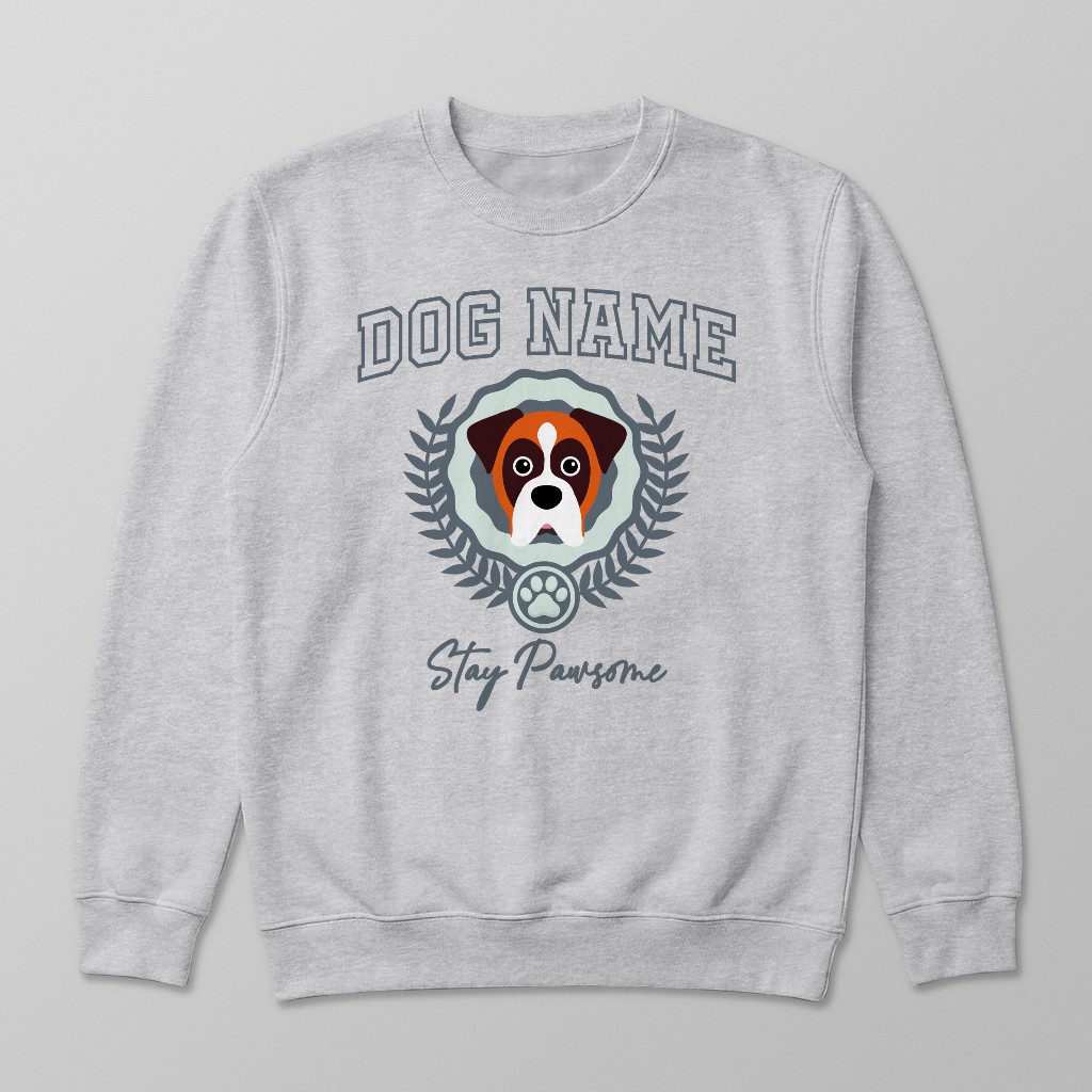 Stay Pawsome: Personalized {breedFullName} Sweatshirt
