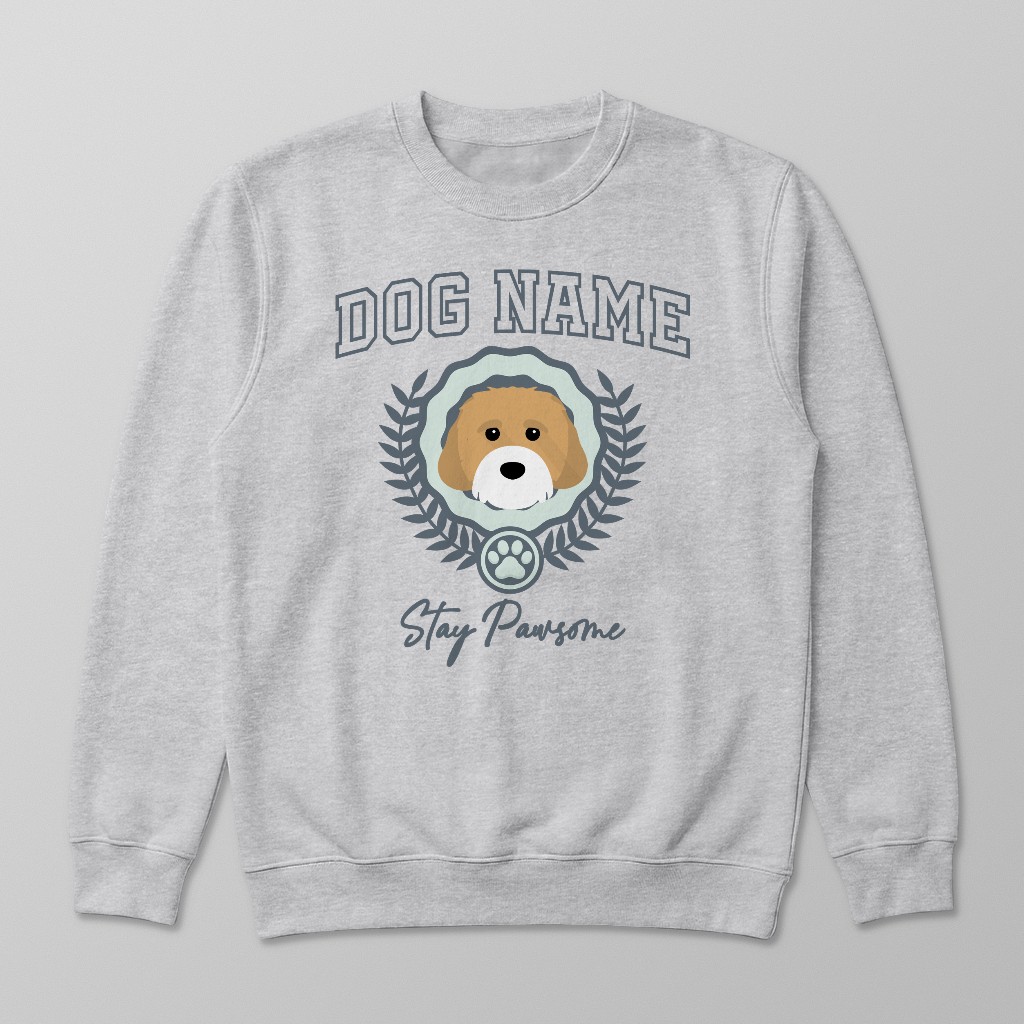 Stay Pawsome: Personalized {breedFullName} Sweatshirt