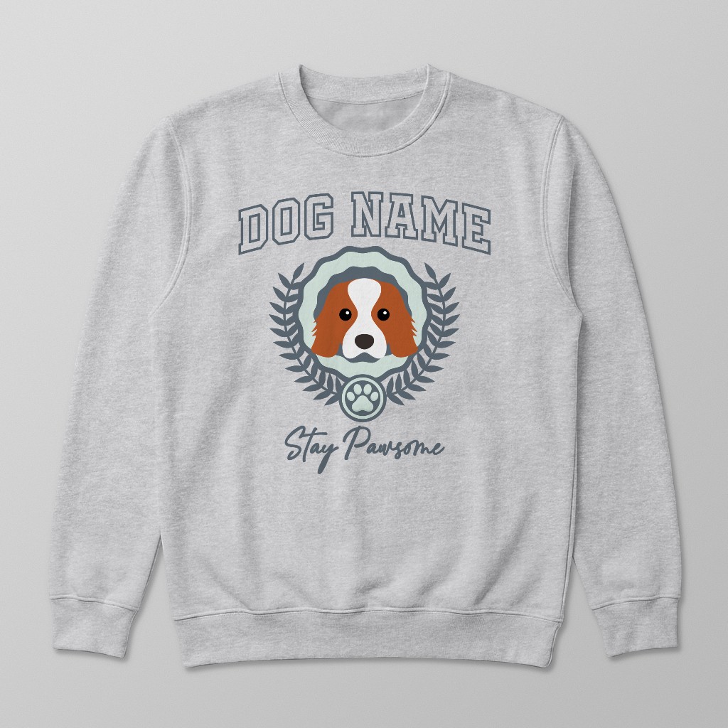 Stay Pawsome: Personalised {breedFullName} Sweatshirt