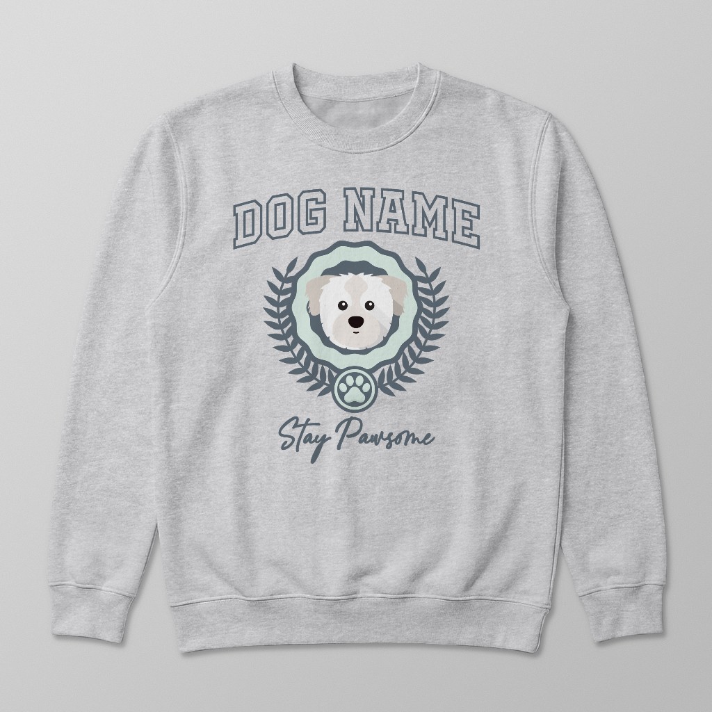 Stay Pawsome: Personalized {breedFullName} Sweatshirt