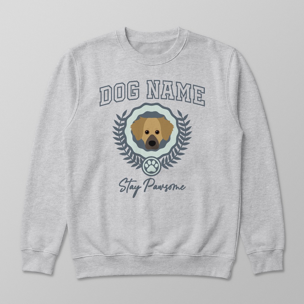 Stay Pawsome: Personalized {breedFullName} Sweatshirt