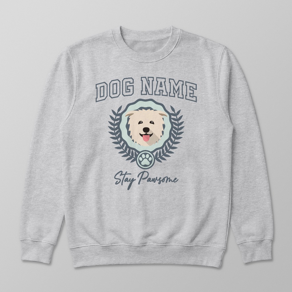 Stay Pawsome: Personalized {breedFullName} Sweatshirt