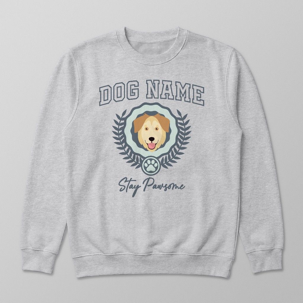 Stay Pawsome: Personalized {breedFullName} Sweatshirt