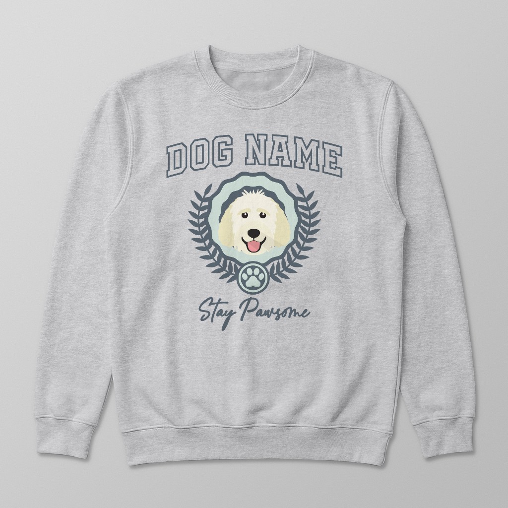 Stay Pawsome: Personalized {breedFullName} Sweatshirt
