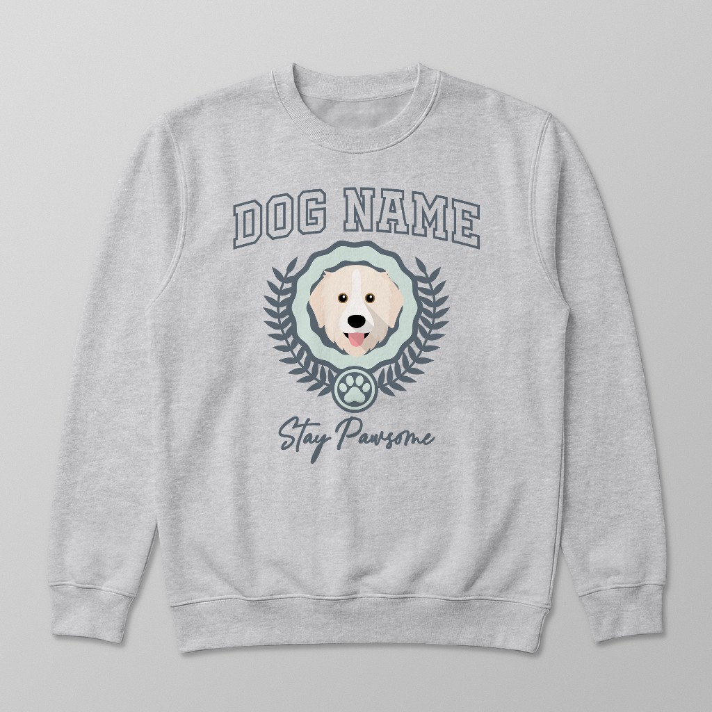 Stay Pawsome: Personalized {breedFullName} Sweatshirt
