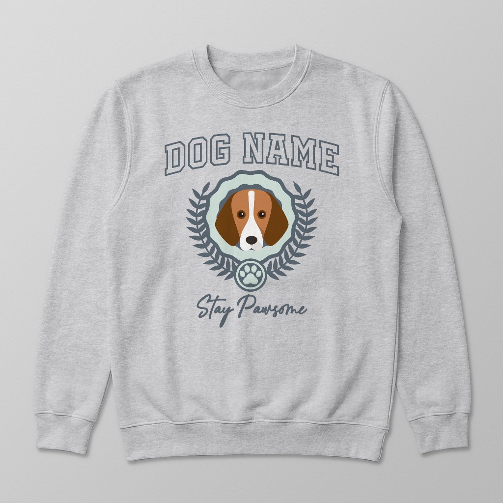 Stay Pawsome: Personalized {breedFullName} Sweatshirt