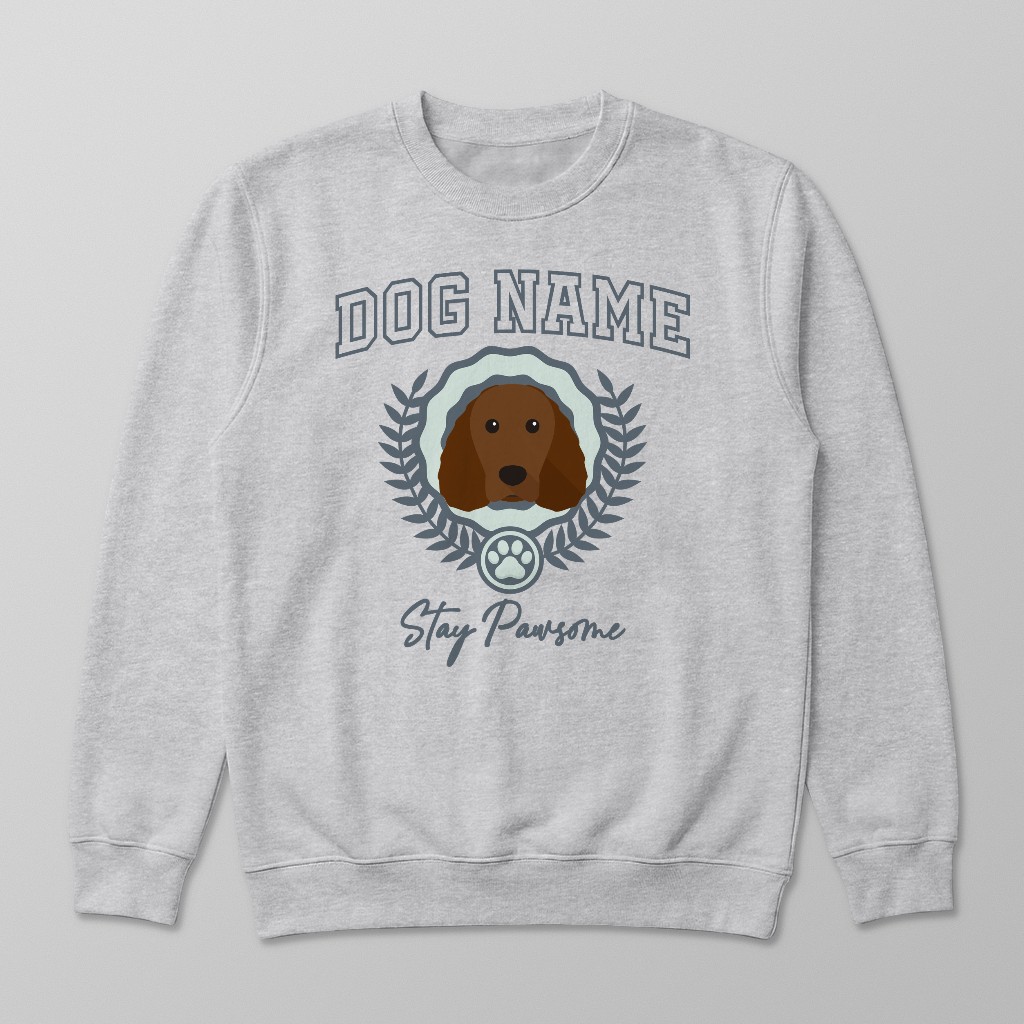 Stay Pawsome: Personalised {breedFullName} Sweatshirt
