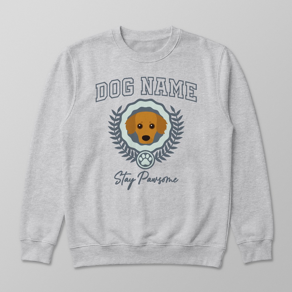 Stay Pawsome: Personalized {breedFullName} Sweatshirt