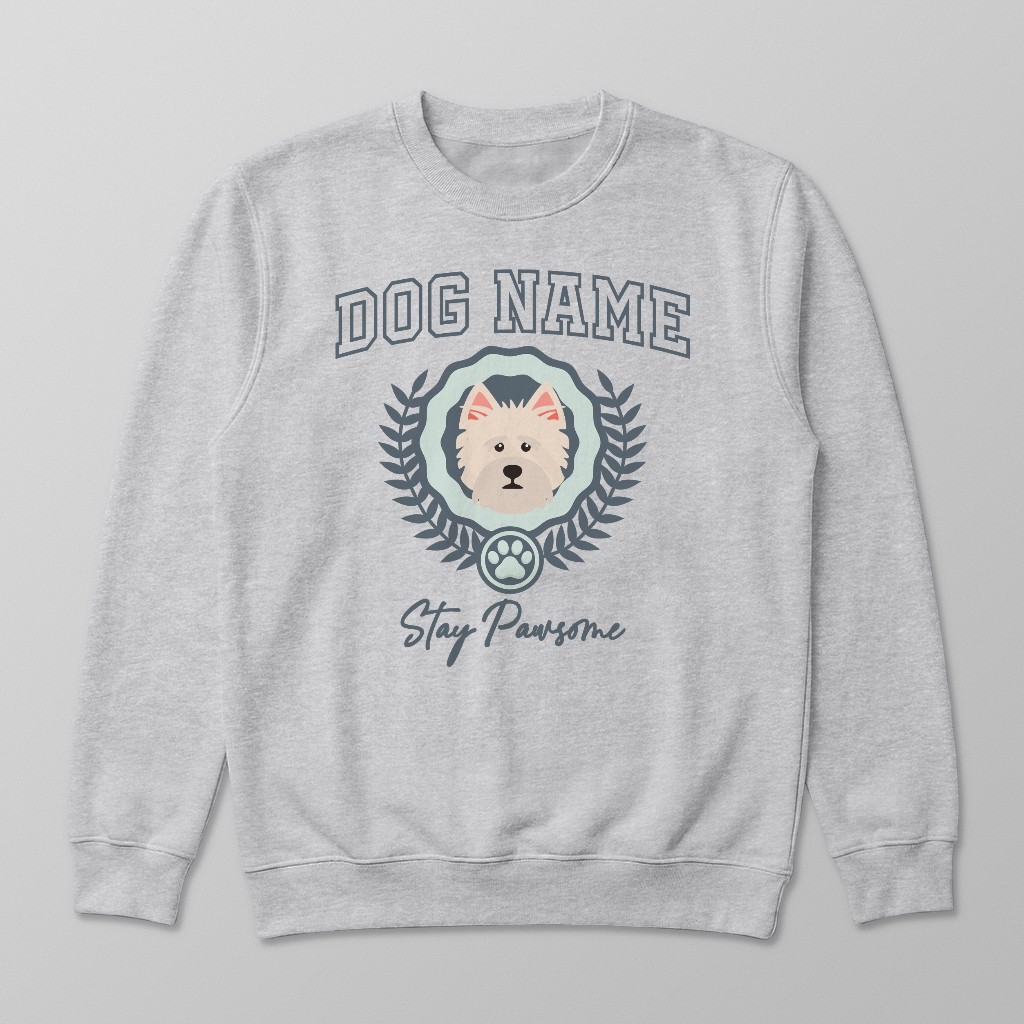 Stay Pawsome: Personalized {breedFullName} Sweatshirt