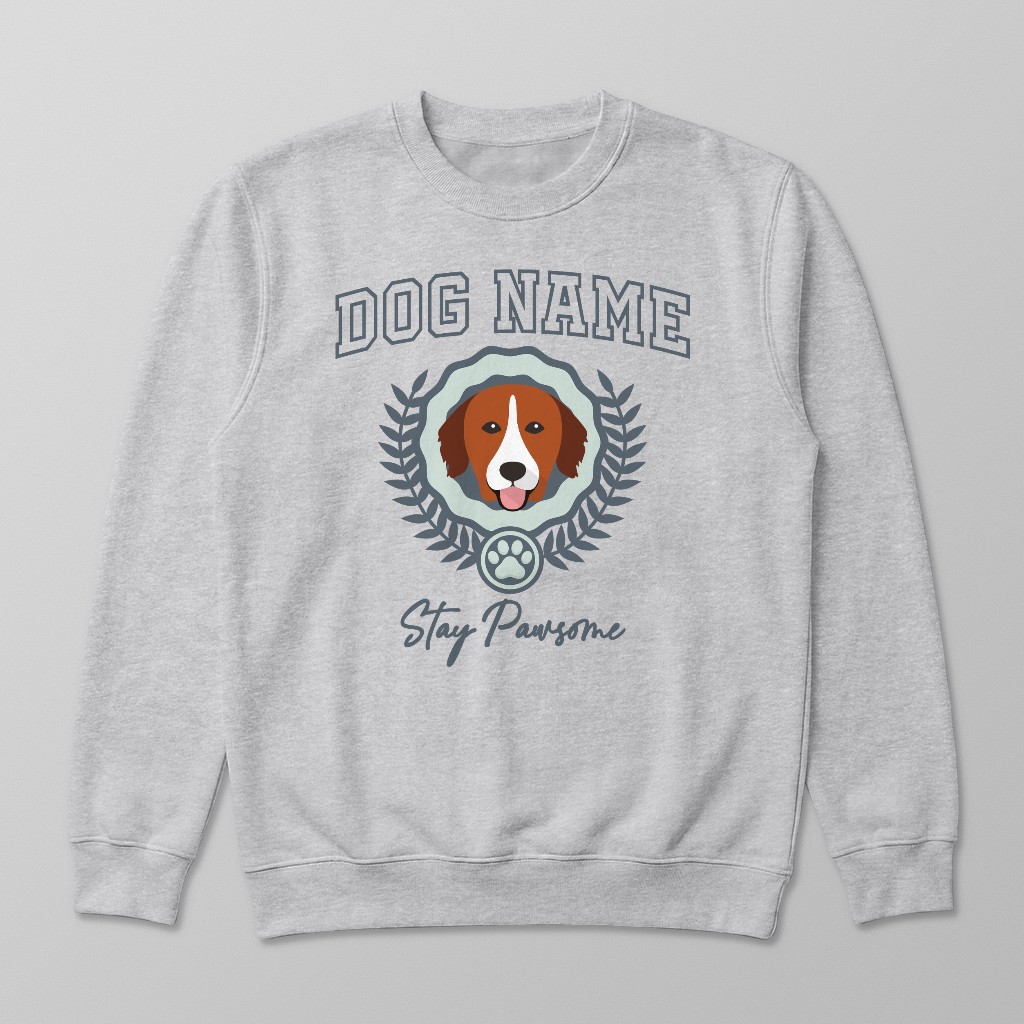 Stay Pawsome: Personalized {breedFullName} Sweatshirt