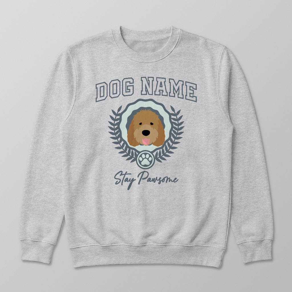 Stay Pawsome: Personalized {breedFullName} Sweatshirt
