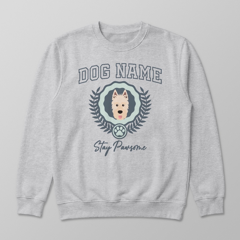 Stay Pawsome: Personalized {breedFullName} Sweatshirt