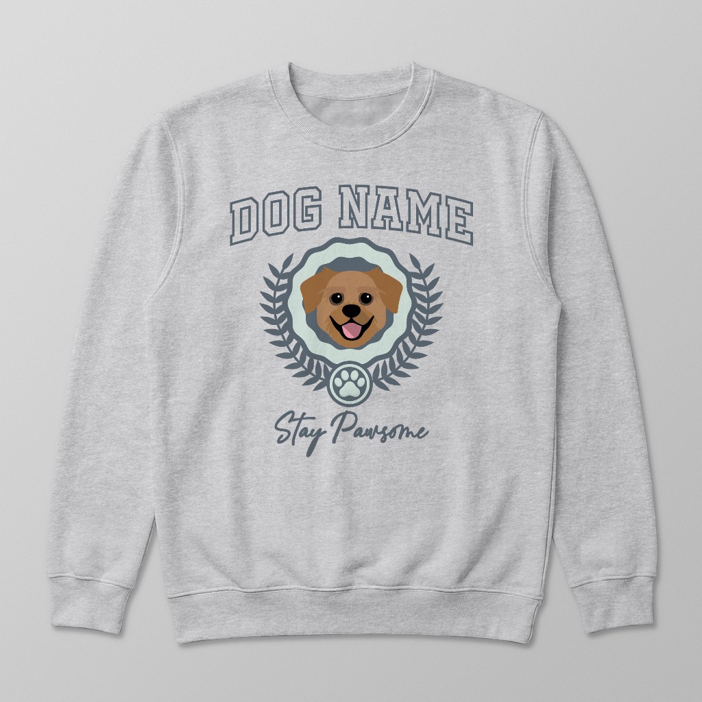 Stay Pawsome: Personalized {breedFullName} Sweatshirt