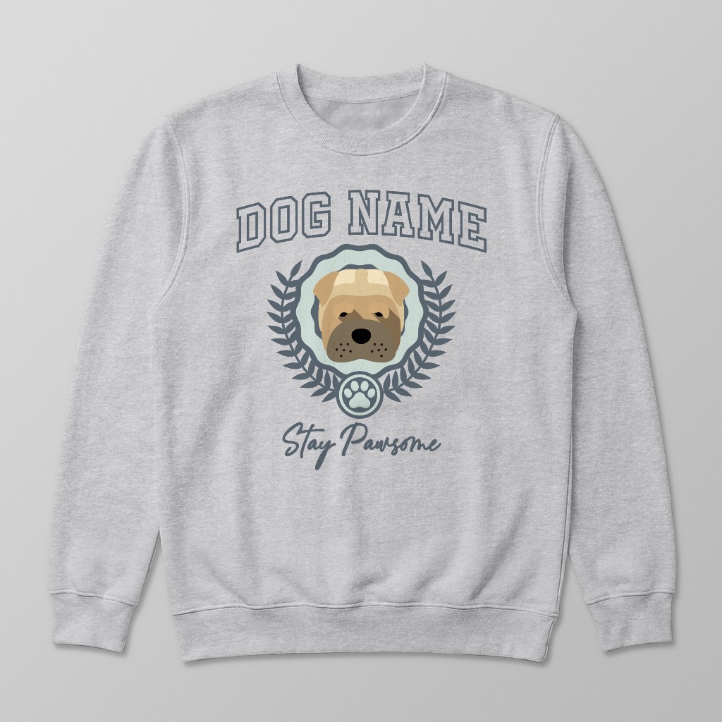 Stay Pawsome: Personalized {breedFullName} Sweatshirt