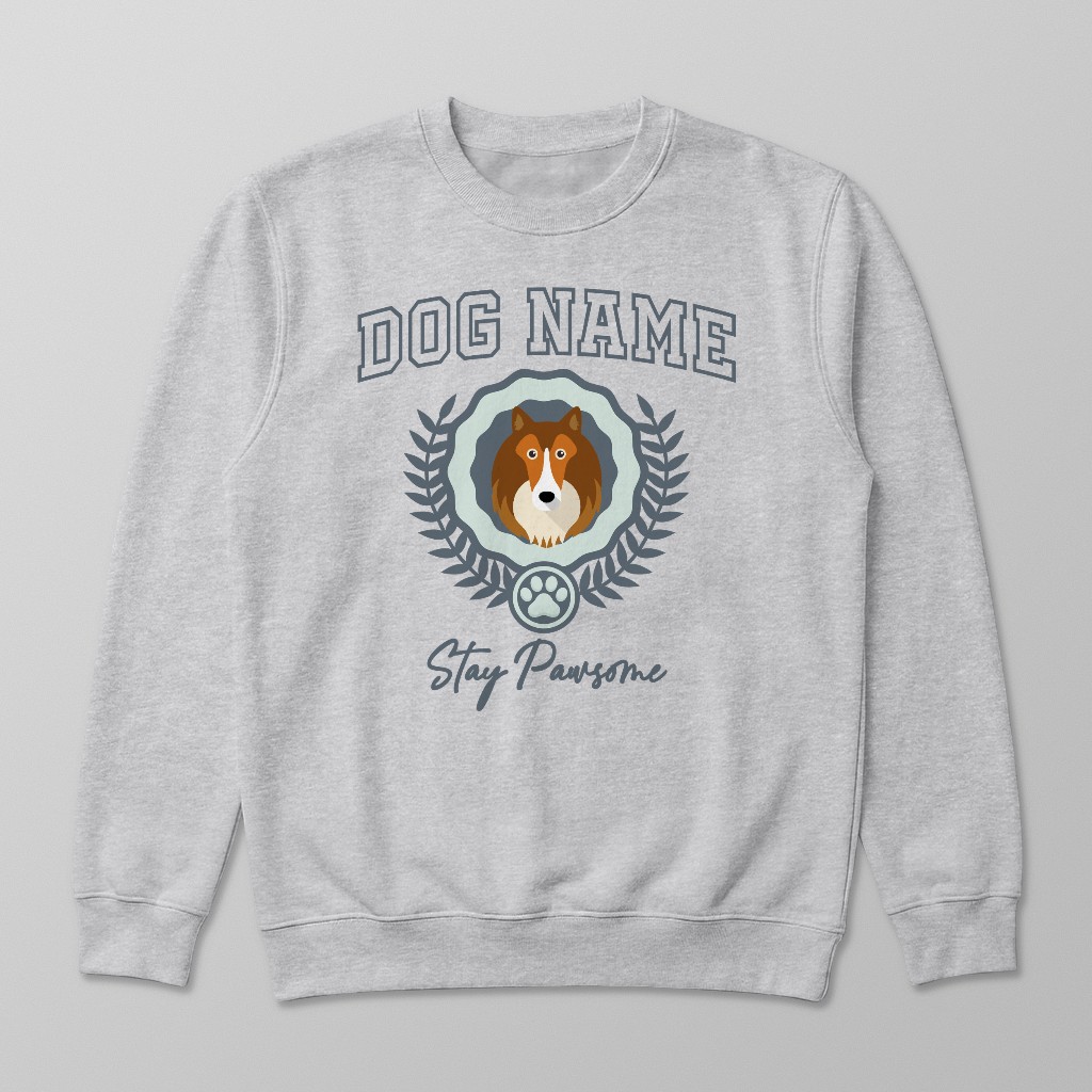Stay Pawsome: Personalized {breedFullName} Sweatshirt