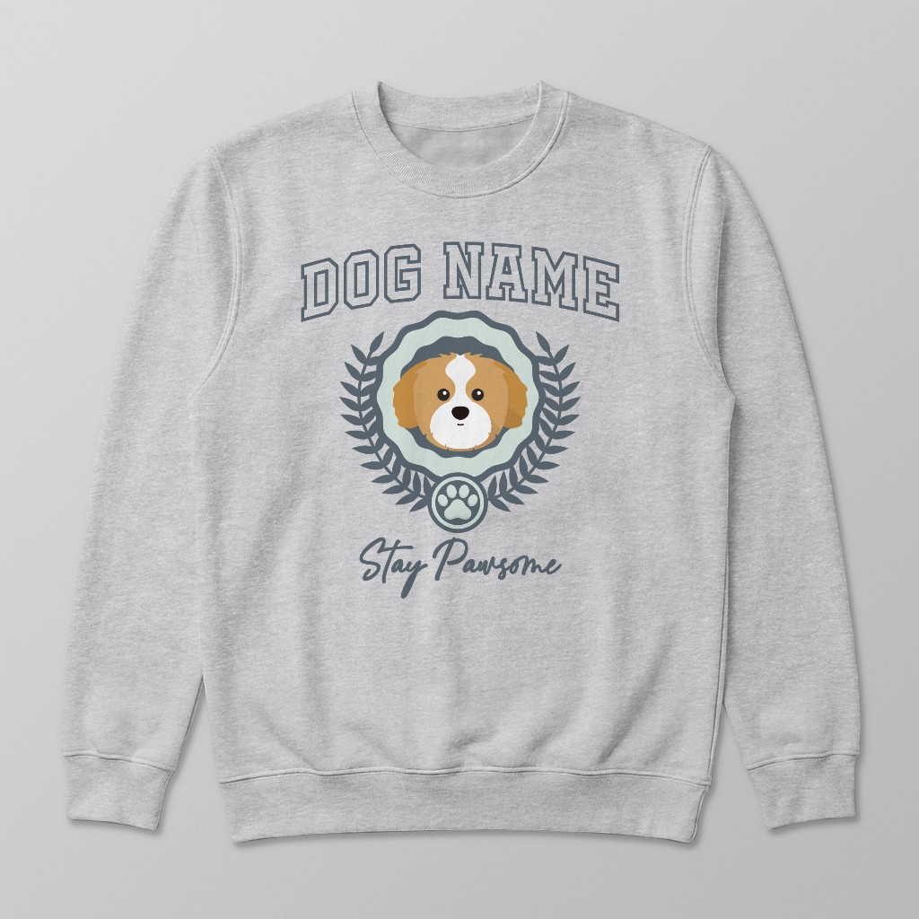 Stay Pawsome: Personalized {breedFullName} Sweatshirt