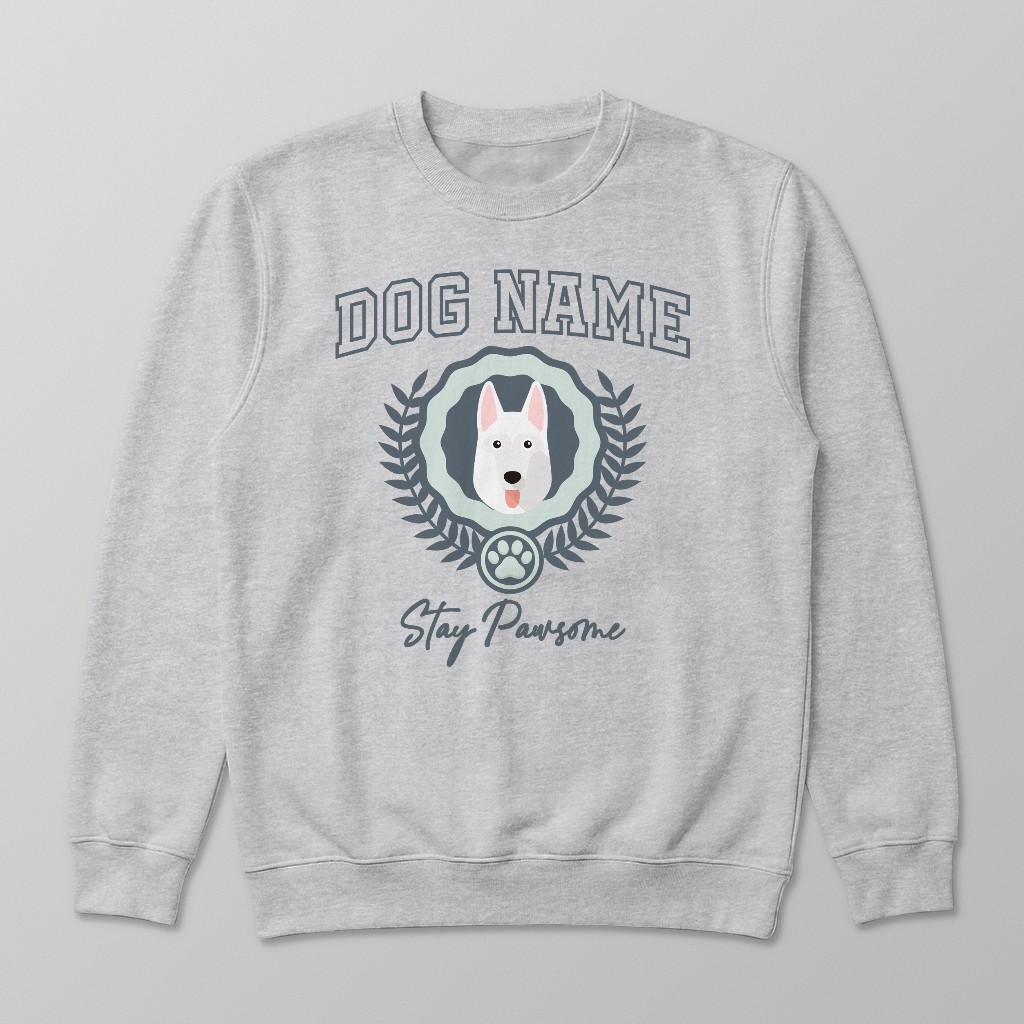 Stay Pawsome: Personalized {breedFullName} Sweatshirt