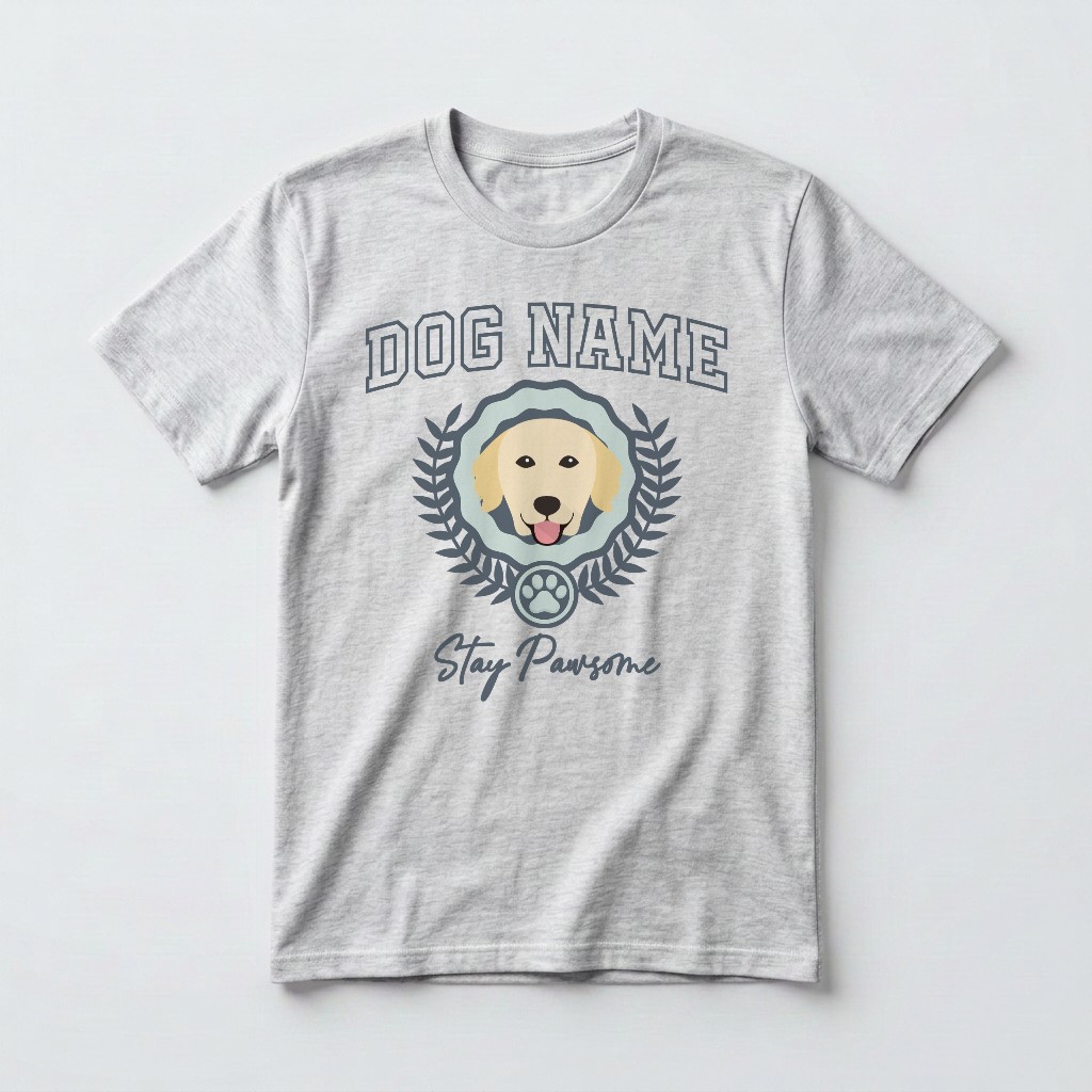 Stay Pawsome: Personalised {breedFullName} T-Shirt