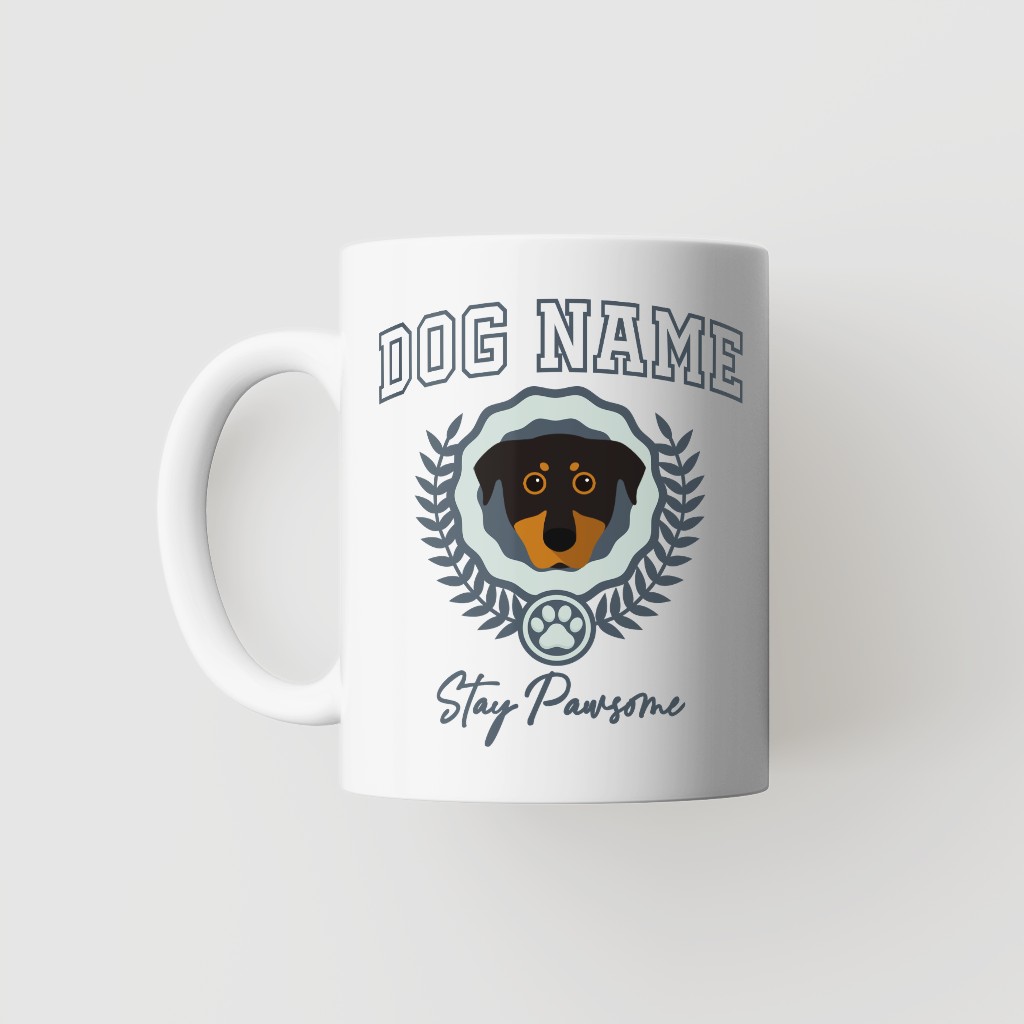 Stay Pawsome: Personalised {breedFullName} Mug