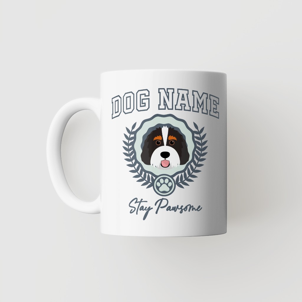 Stay Pawsome: Personalized {breedFullName} Mug