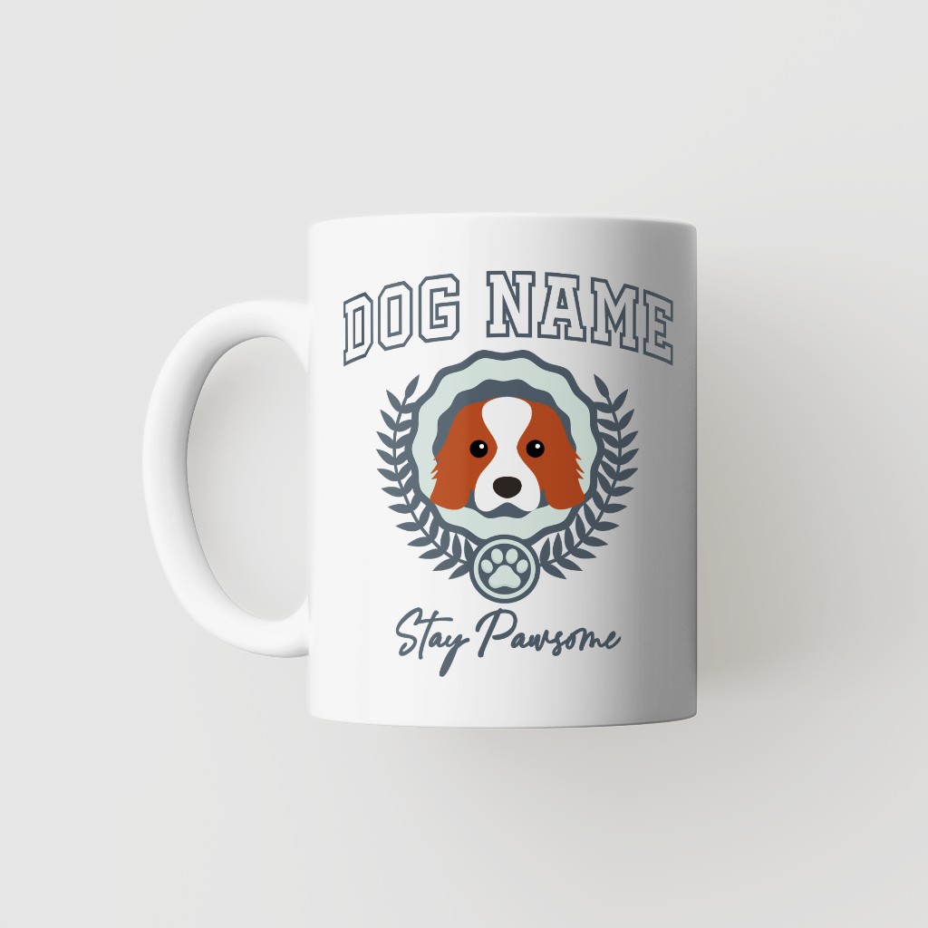 Stay Pawsome: Personalised {breedFullName} Mug