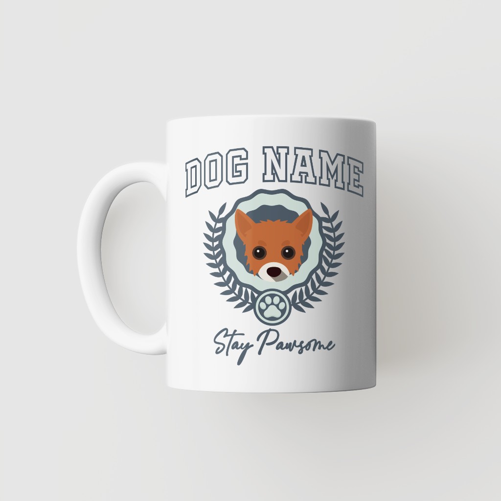 Stay Pawsome: Personalized {breedFullName} Mug