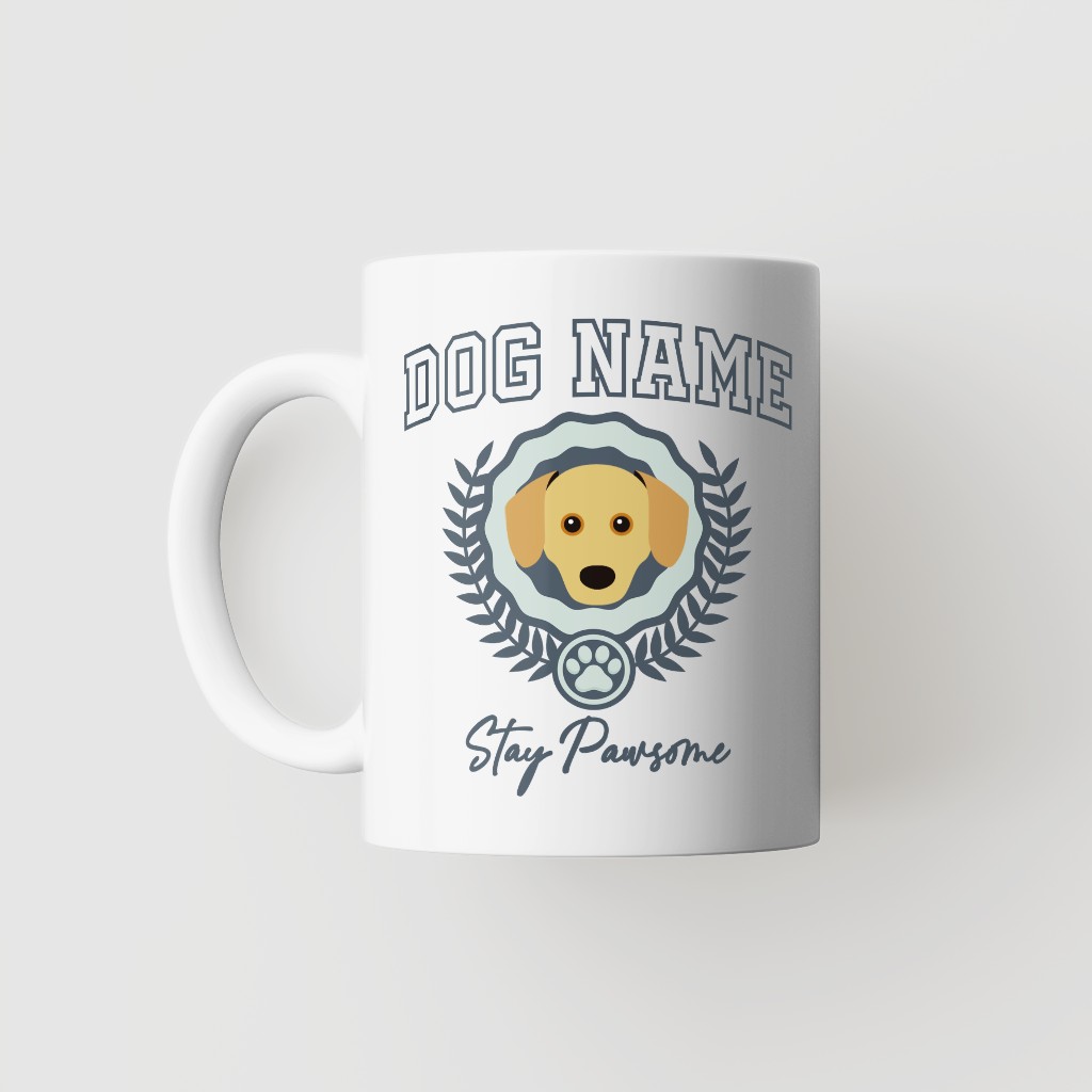 Stay Pawsome: Personalized {breedFullName} Mug