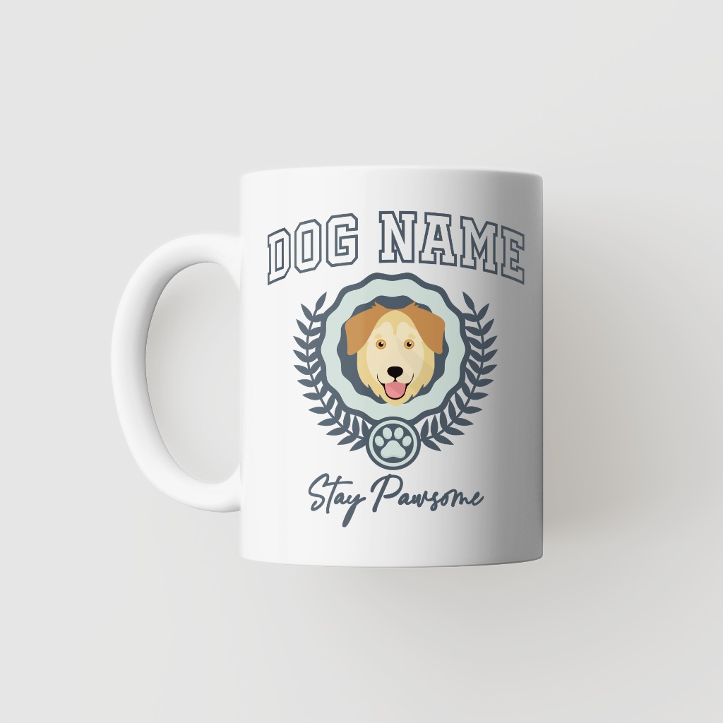 Stay Pawsome: Personalized {breedFullName} Mug