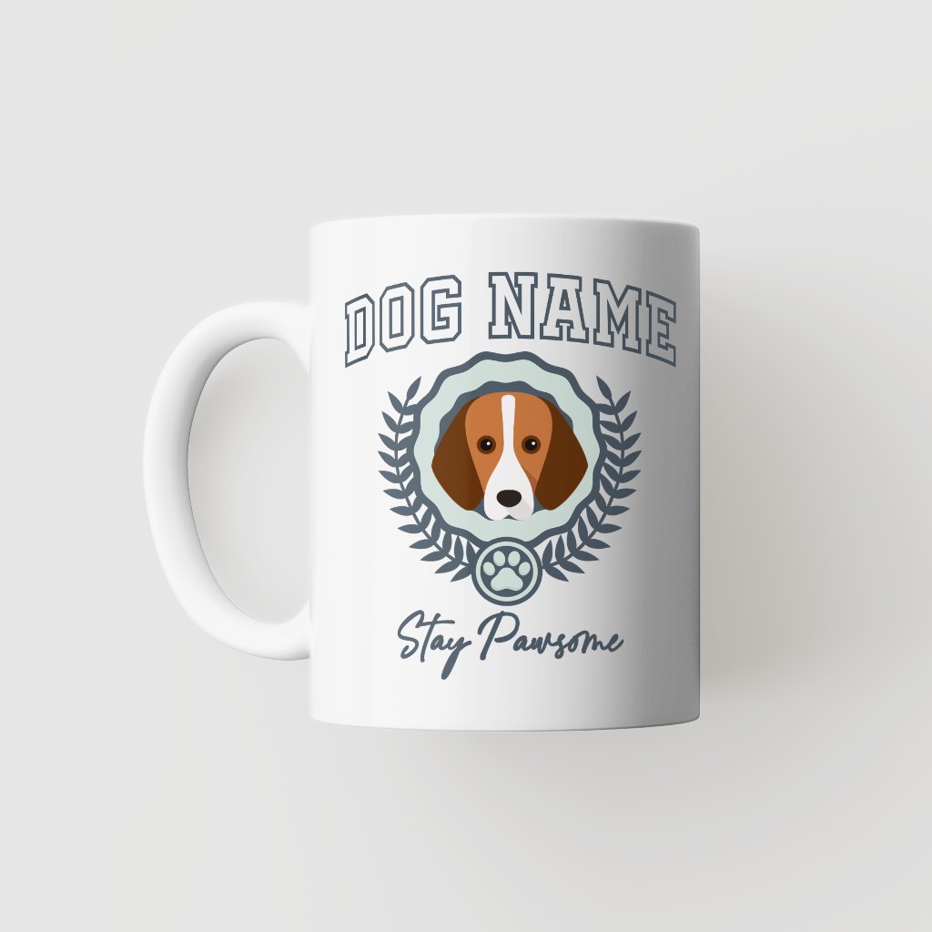 Stay Pawsome: Personalized {breedFullName} Mug
