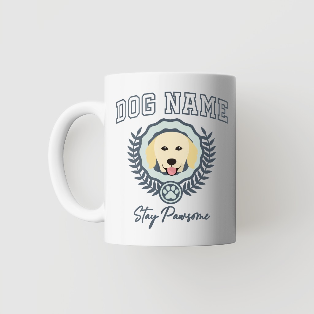 Stay Pawsome: Personalized {breedFullName} Mug