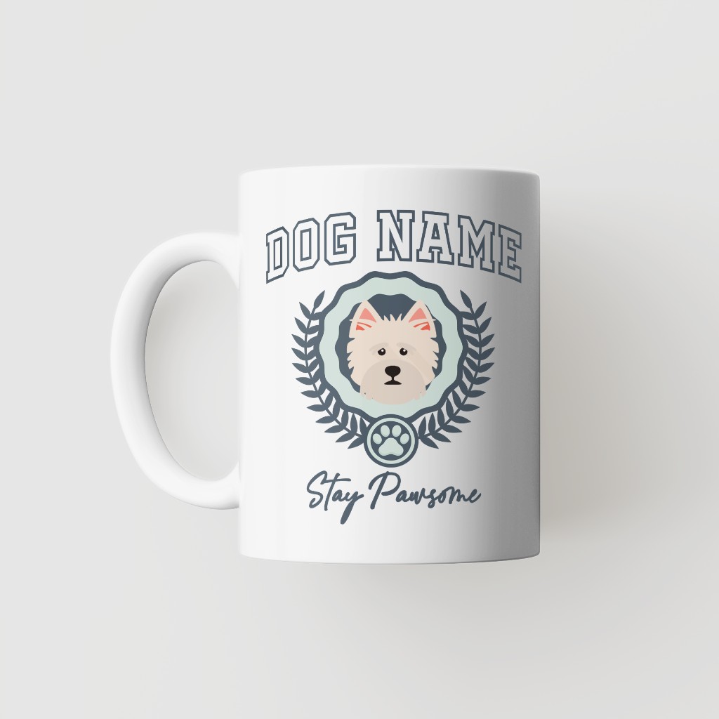Stay Pawsome: Personalized {breedFullName} Mug