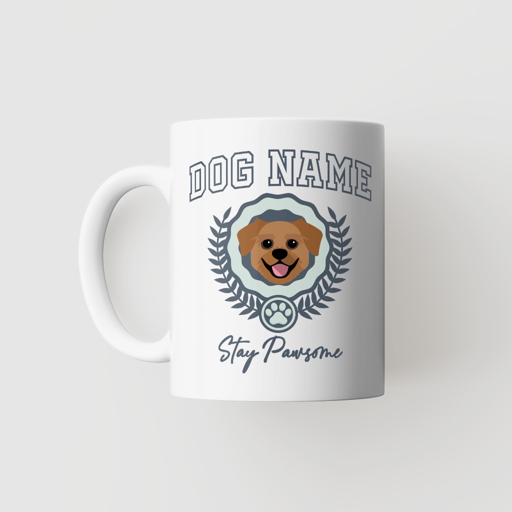 Stay Pawsome: Personalized {breedFullName} Mug