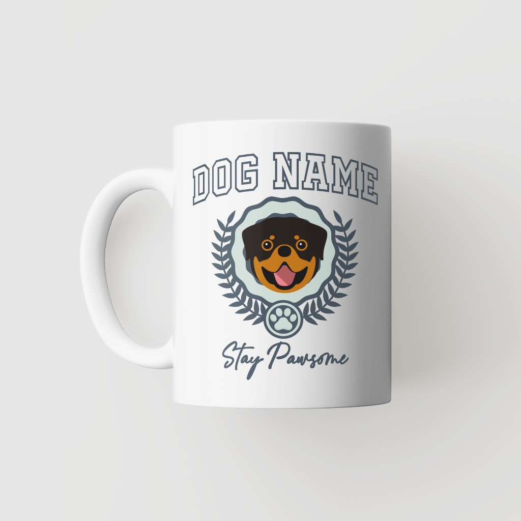 Stay Pawsome: Personalized {breedFullName} Mug
