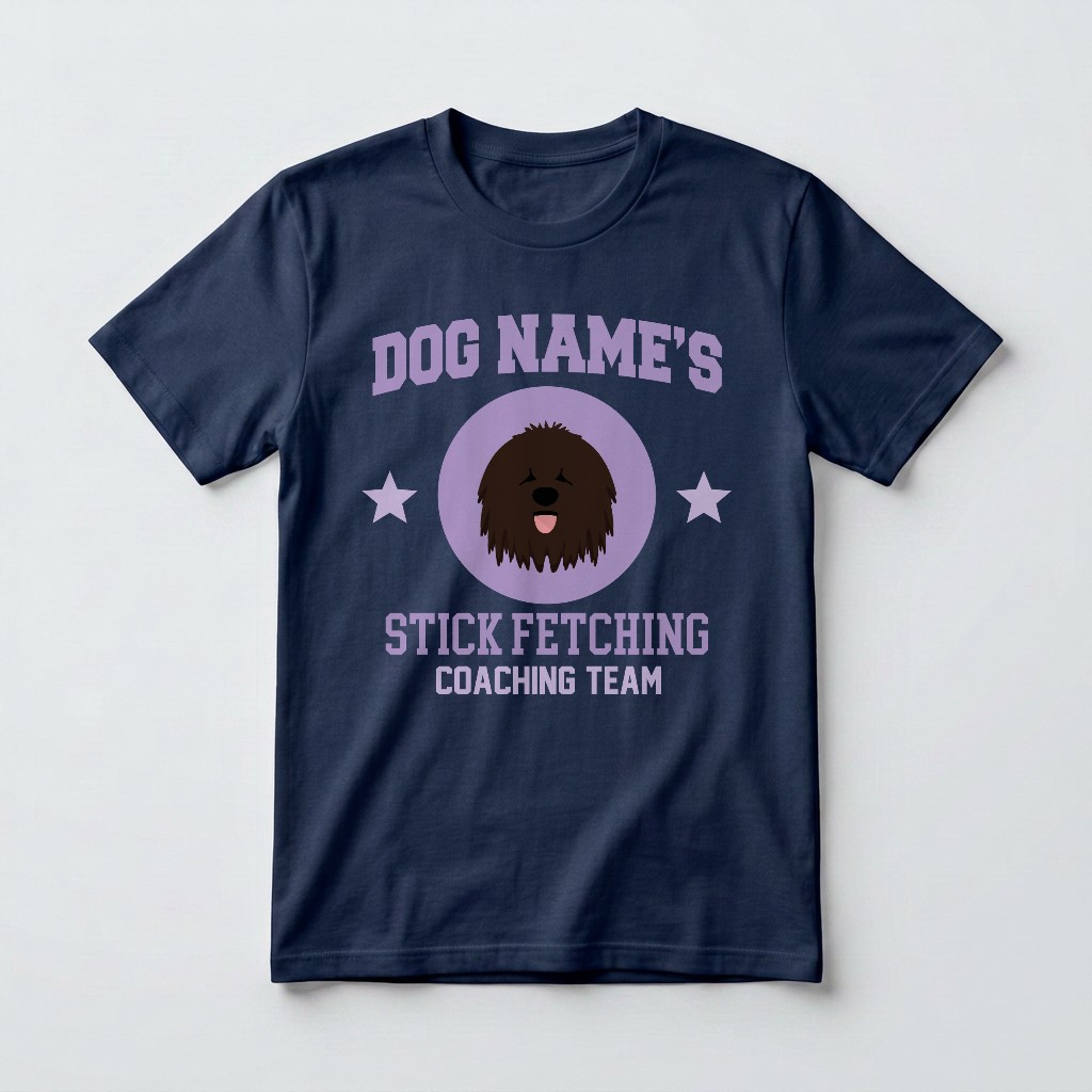 Stick Fetching Coaching Team: Personalized {breedFullName} T-Shirt