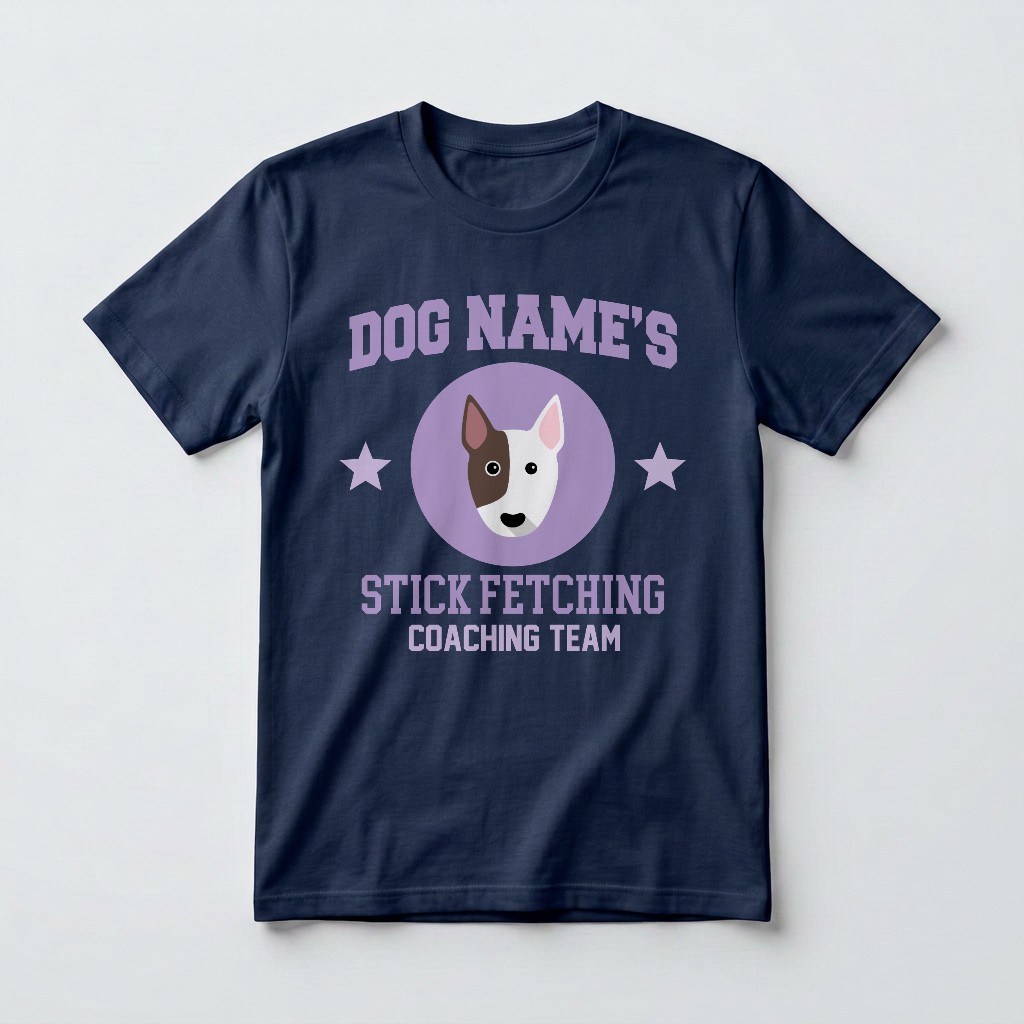 Stick Fetching Coaching Team: Personalized {breedFullName} T-Shirt