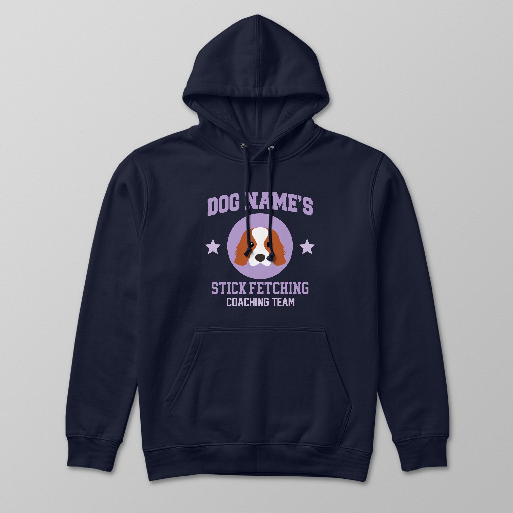 Stick Fetching Coaching Team: Personalised {breedFullName} Hoodie