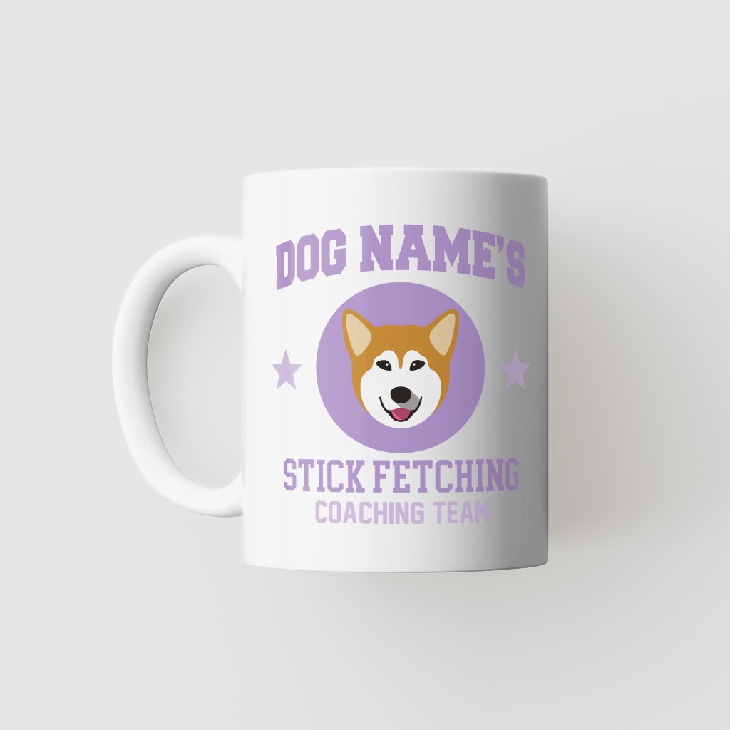 Stick Fetching Coaching Team: Personalized {breedFullName} Mug