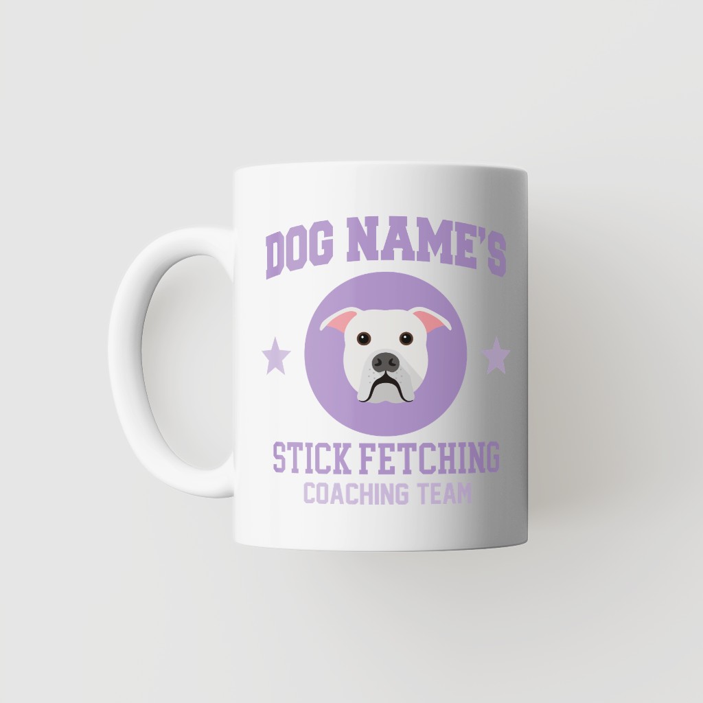 Stick Fetching Coaching Team: Personalized {breedFullName} Mug
