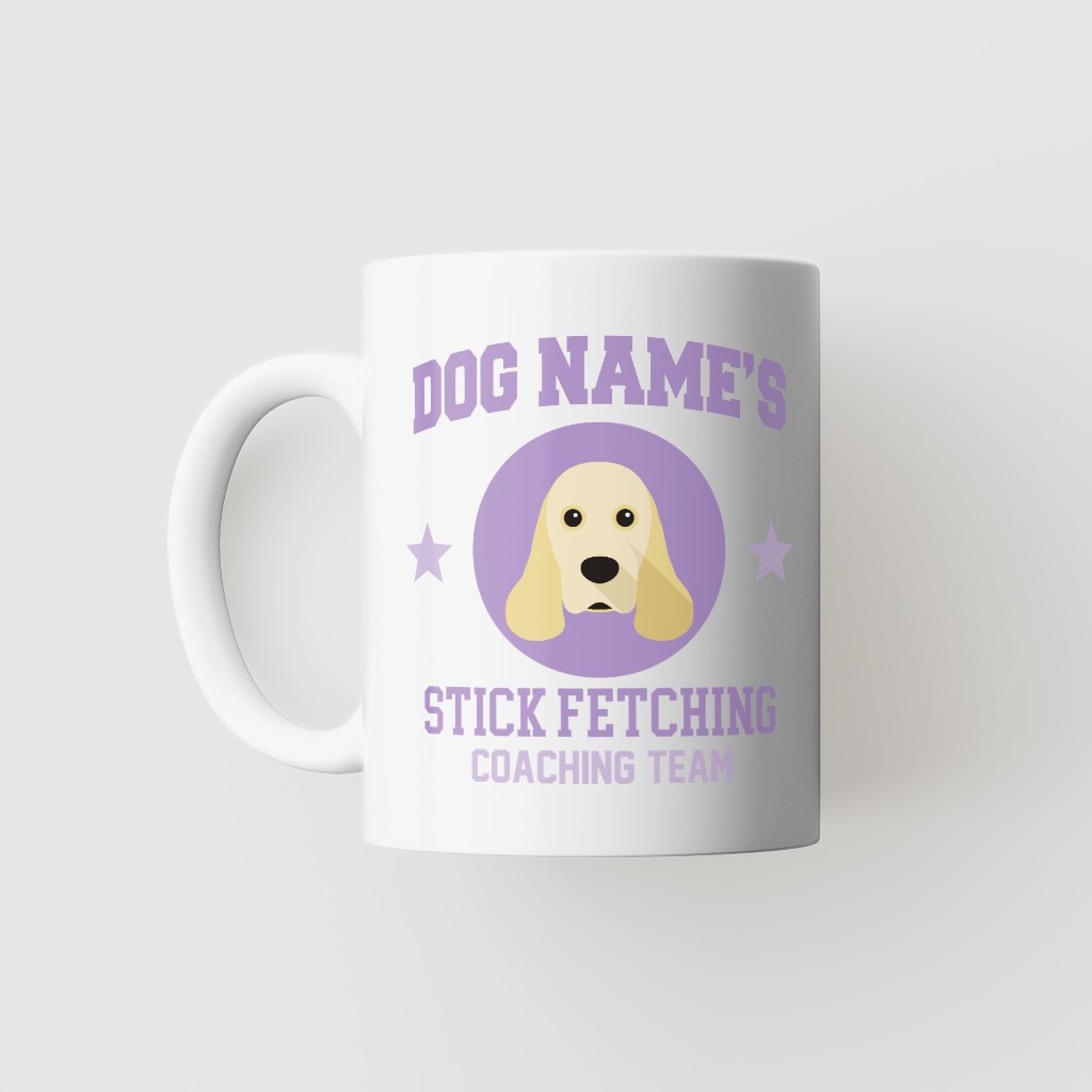 Stick Fetching Coaching Team: Personalized {breedFullName} Mug