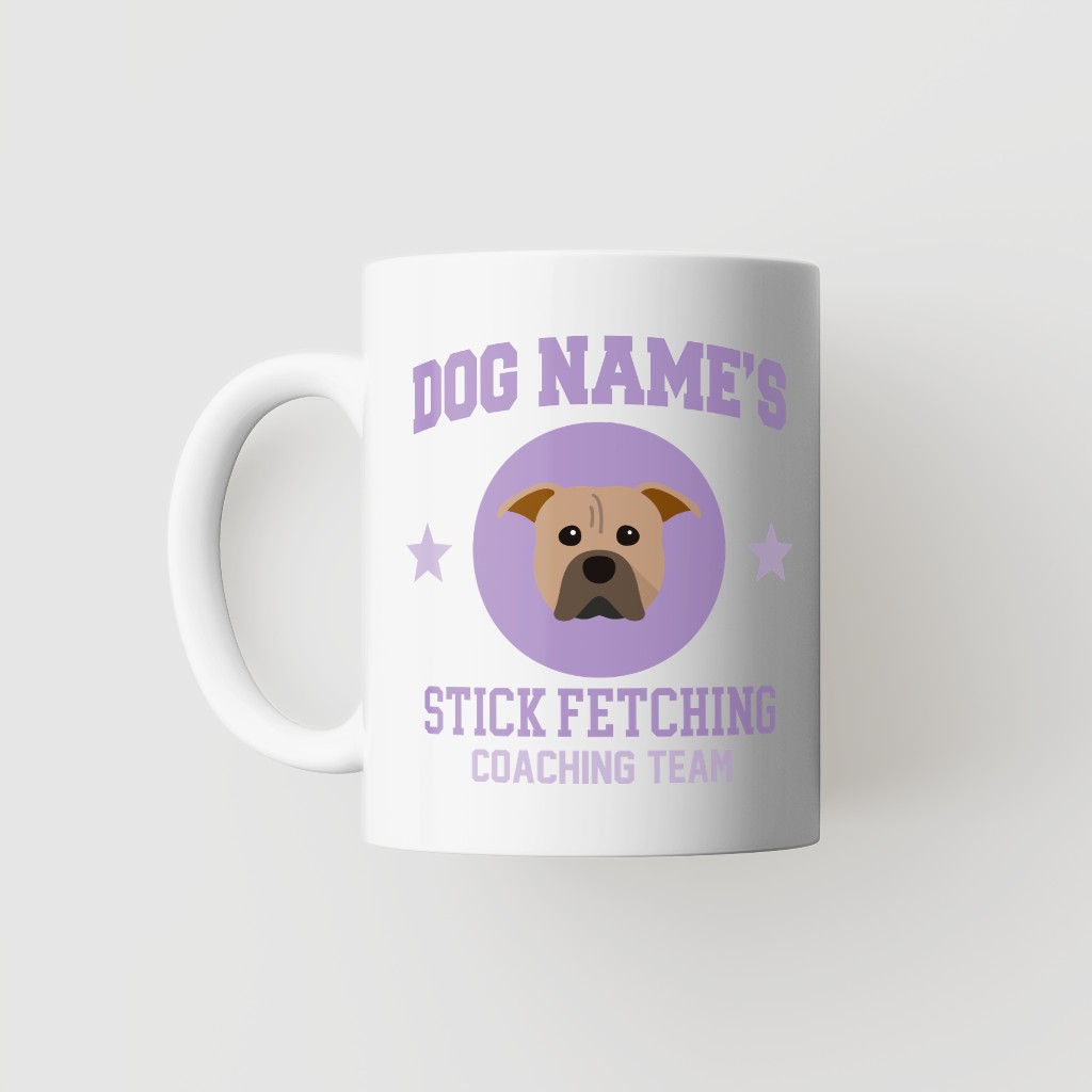 Stick Fetching Coaching Team: Personalized {breedFullName} Mug