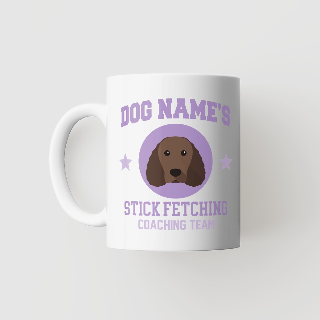Stick Fetching Coaching Team: Personalized {breedFullName} Mug