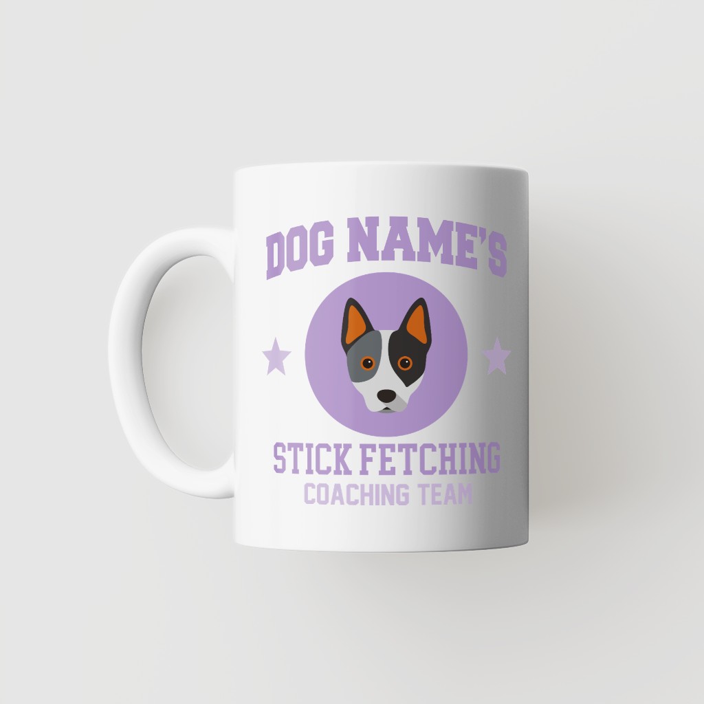 Stick Fetching Coaching Team: Personalized {breedFullName} Mug