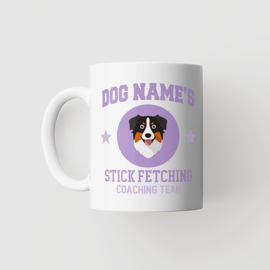 Stick Fetching Coaching Team: Personalized {breedFullName} Mug