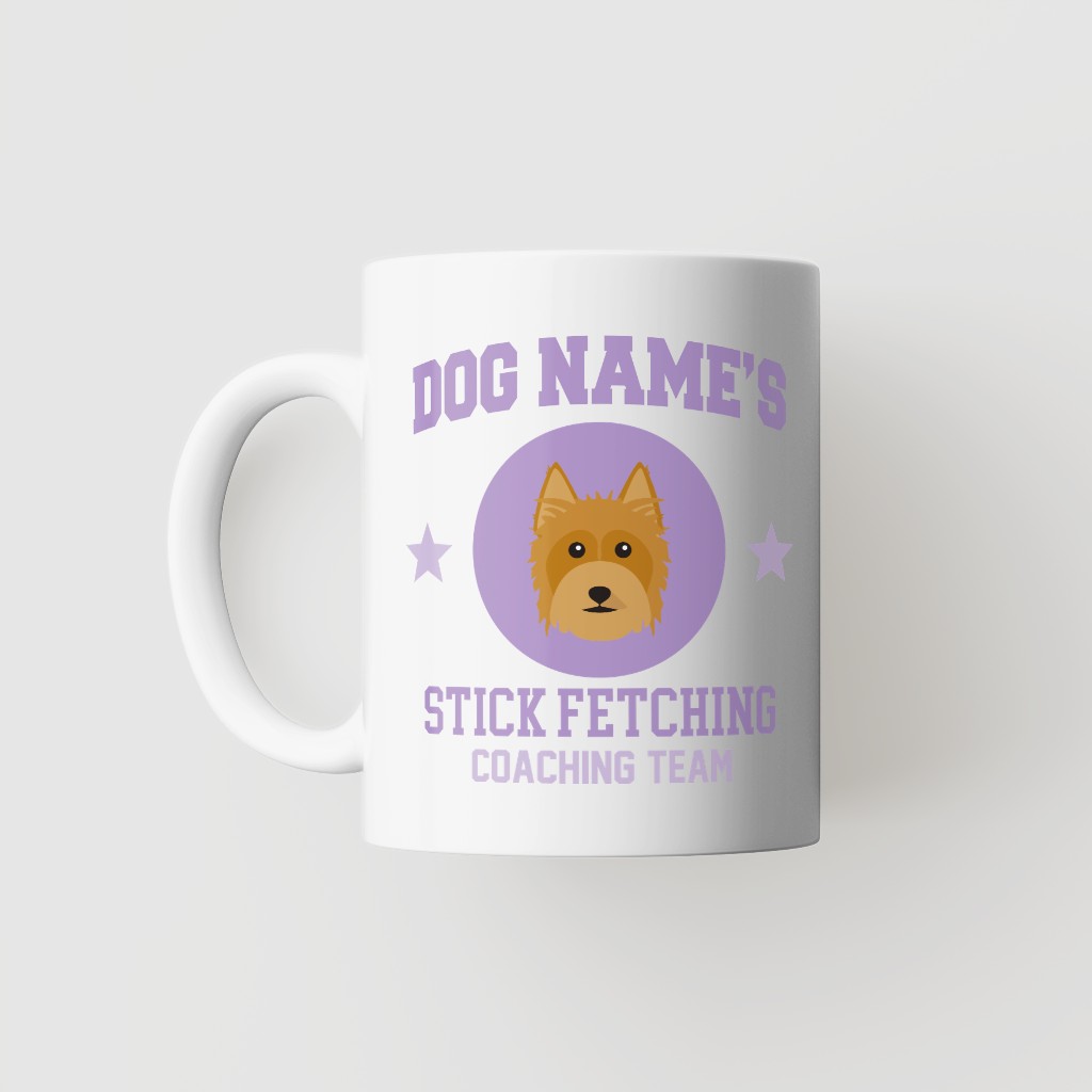 Stick Fetching Coaching Team: Personalized {breedFullName} Mug