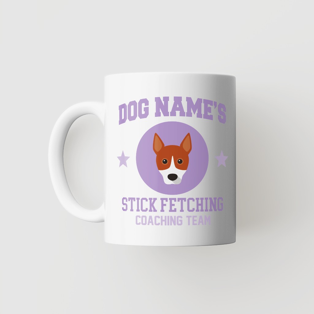 Stick Fetching Coaching Team: Personalized {breedFullName} Mug